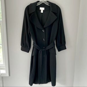 pretty vintage 90s Spiegel black button front coat